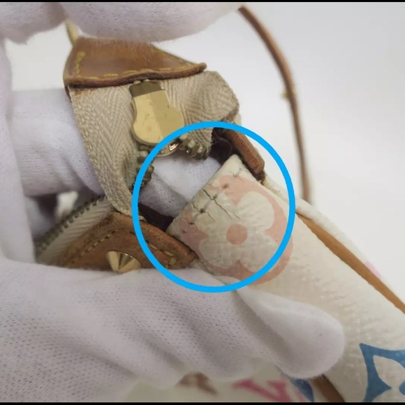 LOUIS VUITTON Murakami Pochette Accessoires Bag White Vintage Y2K RARE - Picture 13 of 16